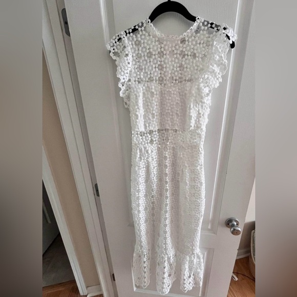 knee length dresses for ladies Penelope Lace Dress at Baby Beau & Belle main image 1